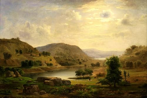 Toile Pâturage de la vallée Robert Duncanson pour Masquer un Mur Vide 60x90cm
