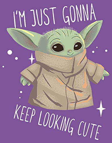 STAR WARS Mandalorian Still Cute Girl's Heather Crew Tee2