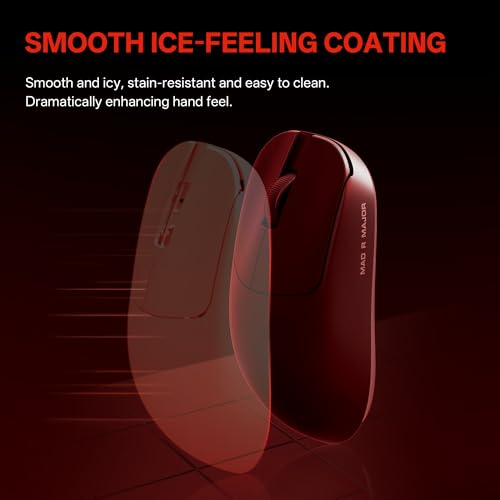 Image of ATK VXE MAD R+ Wireless Gaming Mouse, PAW3395 Sensor, DPI up to 26,000, 42g Lightweight, 150 Hr Battery Life, Smooth Ice-Feeling Coating, Dual-Mode 2.4G /Wired - Black