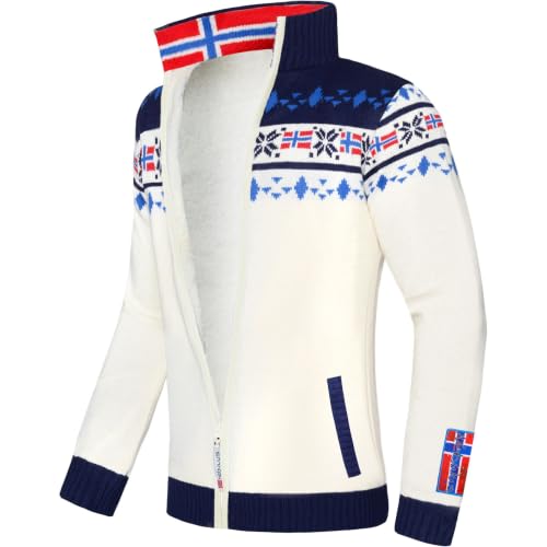 Suéter para hombre Nebulus Canadian jersey de punto grueso abrigo de invierno