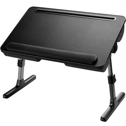 Huanuo B0B3MY89VZ Laptop Bed Desk, Computer Lap Tray For Couch Sofa Floor, Foldable Table With Height Adjustment & 35° Adjustable Tilt Angle thumb #7