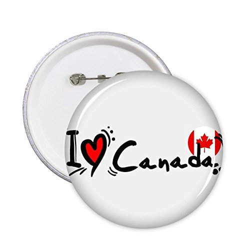 Badge Canada Coeur pour Customiser Vos Vestes et Sacs a Dos M 5 Pcs