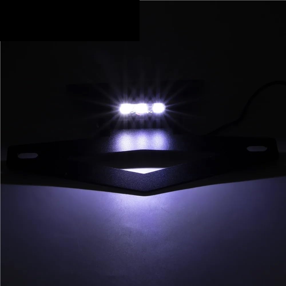 Portatarga Accessori per supporto staffa targa LED per fanale posteriore in metallo nero per moto per Leoncino 250