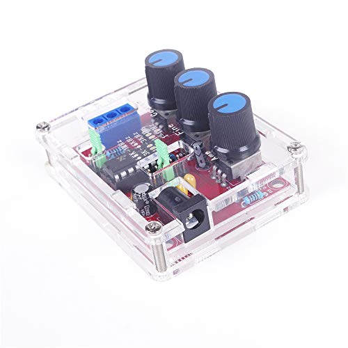 ANGEEK XR2206 Funktionsgenerator Signalgenerator DIY Kit Hohe Präzision Funktion/Sinus Dreieck Quadrat Ausgabe 1Hz-1MHz einstellbar Frequenz Amplitude(Schweißen abgeschlossen)