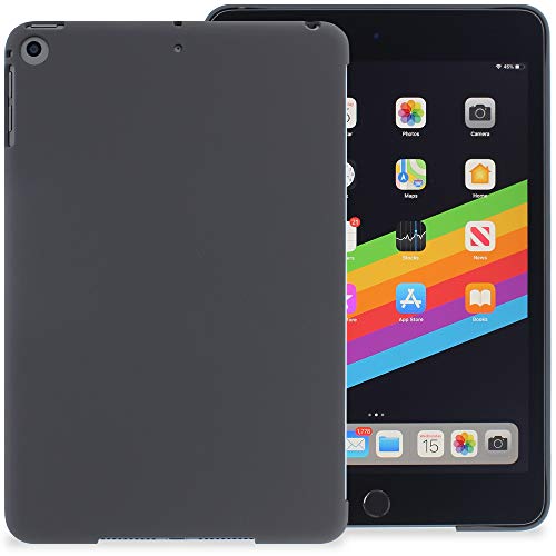 KHOMO Compatible with Apple iPad Mini 5 - Companion Case Cover - Perfect Match for Apple Smart Keyboard and Cover - Charcoal Gray Color