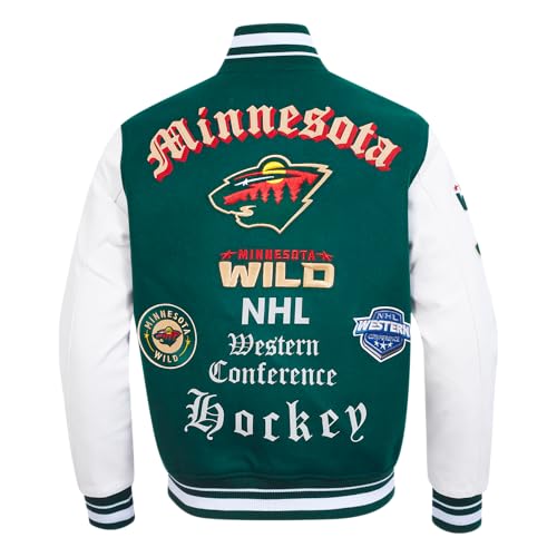 Image of Pro Standard Mens NHL Old English Varsity Jacket