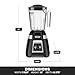 Waring Commercial BB300 Blade 1 HP Blender Toggle Switch Controls with Pulse feature with 48 oz BPA Free Copolyester Stacking Container, 120V, 5-15 Phase Plug ,Black