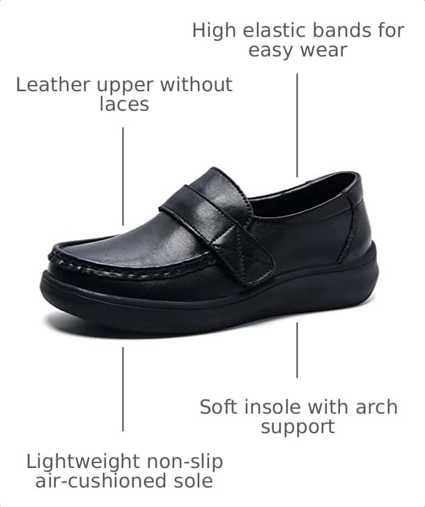 Image of Nurse Shoes for Women Nursing Shoes Zpatos para Trabajar en Restaurante de Mujer Flats for Women