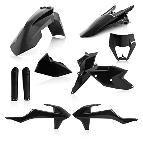 Kit plastiques EXC EXC-F 19 Noir haute résistance aux chocs