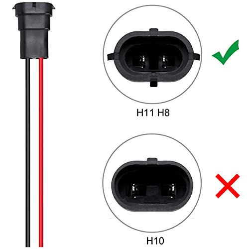Xiaosann 10PCS H11 H8 880 881 Adattatore maschio