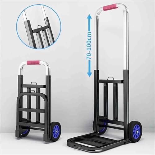 Carretilla plegable portátil con ruedas giratorias miniatura 3