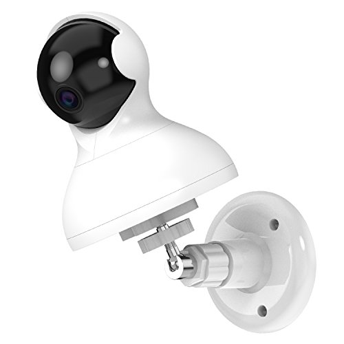 Wall Mount for YI Dome Camera and YI Cloud Home Camera, Myriann Wall Mounted Bracket Holder for YI Home Camera Height and Angle Adjustment with Nice Appearances for YI Home Security Camera,(White)
