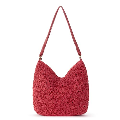 Image of The Sak Sequoia Hobo Bag - Hand Crochet Large Women's Purse for Everyday & Travel - Durable Handbag & Tote With Zipper Pocket
