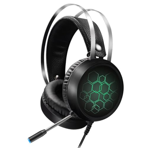 BESPORTBLE Casque de Jeu Filaire avec Micro USB 71 Casque Audio Circum-Aural RGB Lumineux Longue Portée pour Gaming PC Netbook et Compétitions E-Sport
