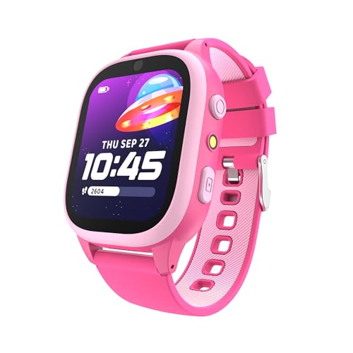 PlayZoom 4 Kids Smartwatch, Educational Tech Toy – 25+ Games, Selfie Camera, Audiobooks, Step Tracker, Water‑Resistant, Parental Controls, Long Battery, Ages  4‑12 (Fuchsia Pink)