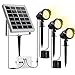MEIKEE Solar Gartenleuchte 3 Stück mit Erdspieß Gartenstrahler IP66 Wasserdicht Gartenlampe 2700K/4000K/6000K Hohes Licht/Schwaches Licht für Garten Terrasse Weg Auffahrt Sträucher
