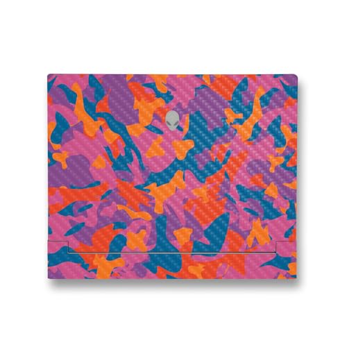 Image of MightySkins Carbon Fiber Skin Compatible With Alienware X14 R2 (2023) Full Wrap Kit - Pop Camouflage | Protective Durable Textured Carbon Fiber Finish | Easy To Apply & Change Styles | Made in the USA