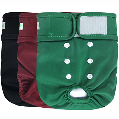 Image of wegreeco Washable Female Dog Diapers (Pack of 3)