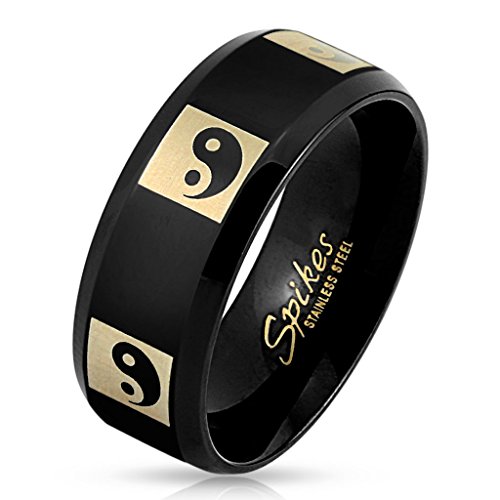 Imagen de BlackAmazement Unisex Hombre Mujer acero inoxidable