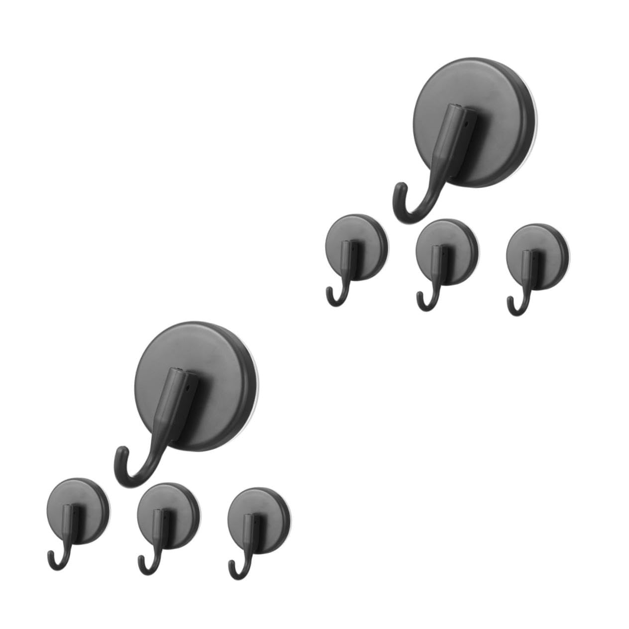Juego de 4 ganchos de ventosa de ducha de plástico gris con ganchos de ropa para pared de ducha, ventosas fuertes para abrigos y toallas