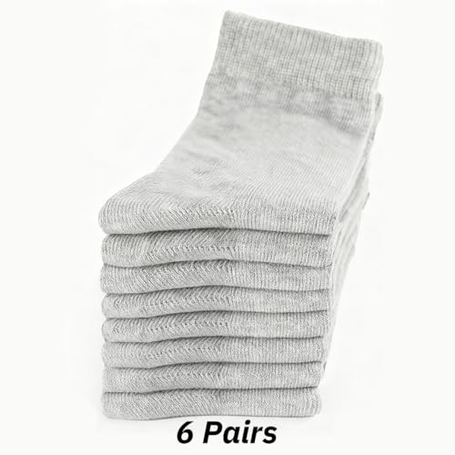 Campus style tube socks, 6 pairs, soft and durable, comfortable and not slip off2