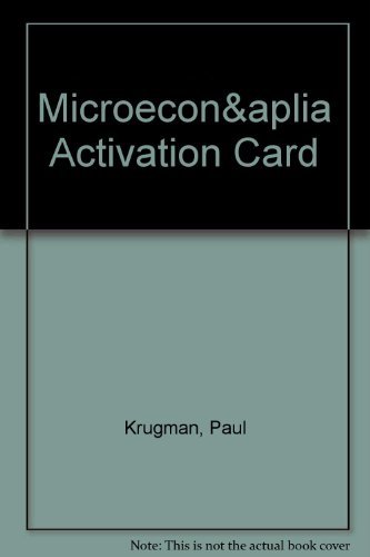 Microeconomics & Aplia Activation Card 0716767449 Book Cover