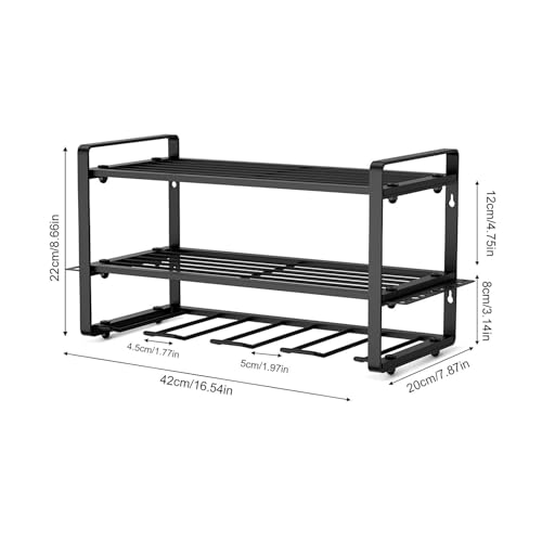 Porte-outils mural et support pour perceuse sans fil en acier - 3