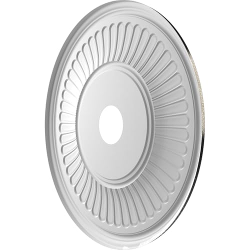 Image of 22 inchOD x 3 1 /2 inchID x 1 inchP Berkshire Thermoformed PVC Ceiling Medallion (Fits Canopies up to 10 1 /8 inch), Textured Metallic Galaxy