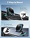 ESR for 15W MagSafe Car Mount Charger with CryoBoost, Phone Cooling MagSafe Car Charger, Air Vent/Dashboard Wireless Charging for iPhone 17/16/15/14/13/12, S25 Series, Pixel 10, Fast Charger