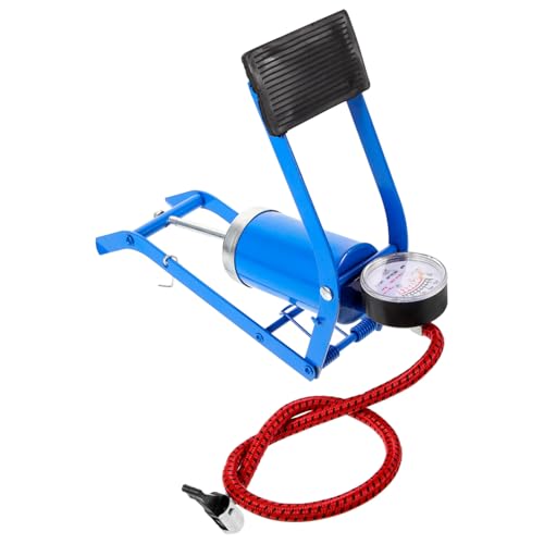 Totority Bike Floor Pump High Pressure Air Inflator Portable Foot Activated Pump for Bicycle Car Motorbike Ball Durable Design with Barometer Lightweight Easy to Use