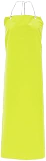 Locknane Dishwashing Bib Apron Yellow Plastic Full-Length - 48