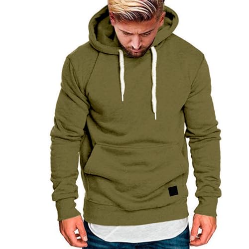 Sudadera para hombre a la moda, cómoda, de manga larga, sudadera con capucha, para adolescentes, jóvenes, informal, cálido, invierno, sudadera con capucha para hombre, blusas de otoño e invierno, para