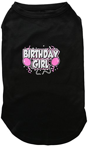 Mirage Pet Products 18-Inch Birthday Girl Screen Print Shirts, XX-Large, Black