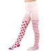 TeeHee Little Girls and Toddlers Fashion Tights 3 Pair Pack (9-10 Years, Stripe with Dots)