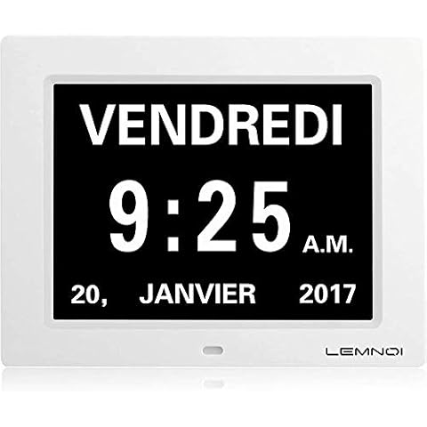 Horloge numérique LEMNOI 8" Cover
