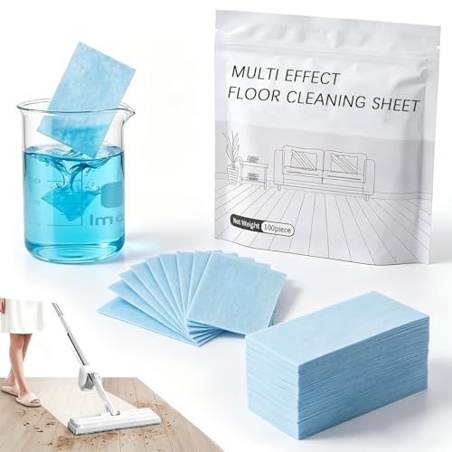 Multi-Surface Floor Cleaning Tablets, 100PCS Concentrated Floor Cleaner Tablets for Hardwood, Tile...