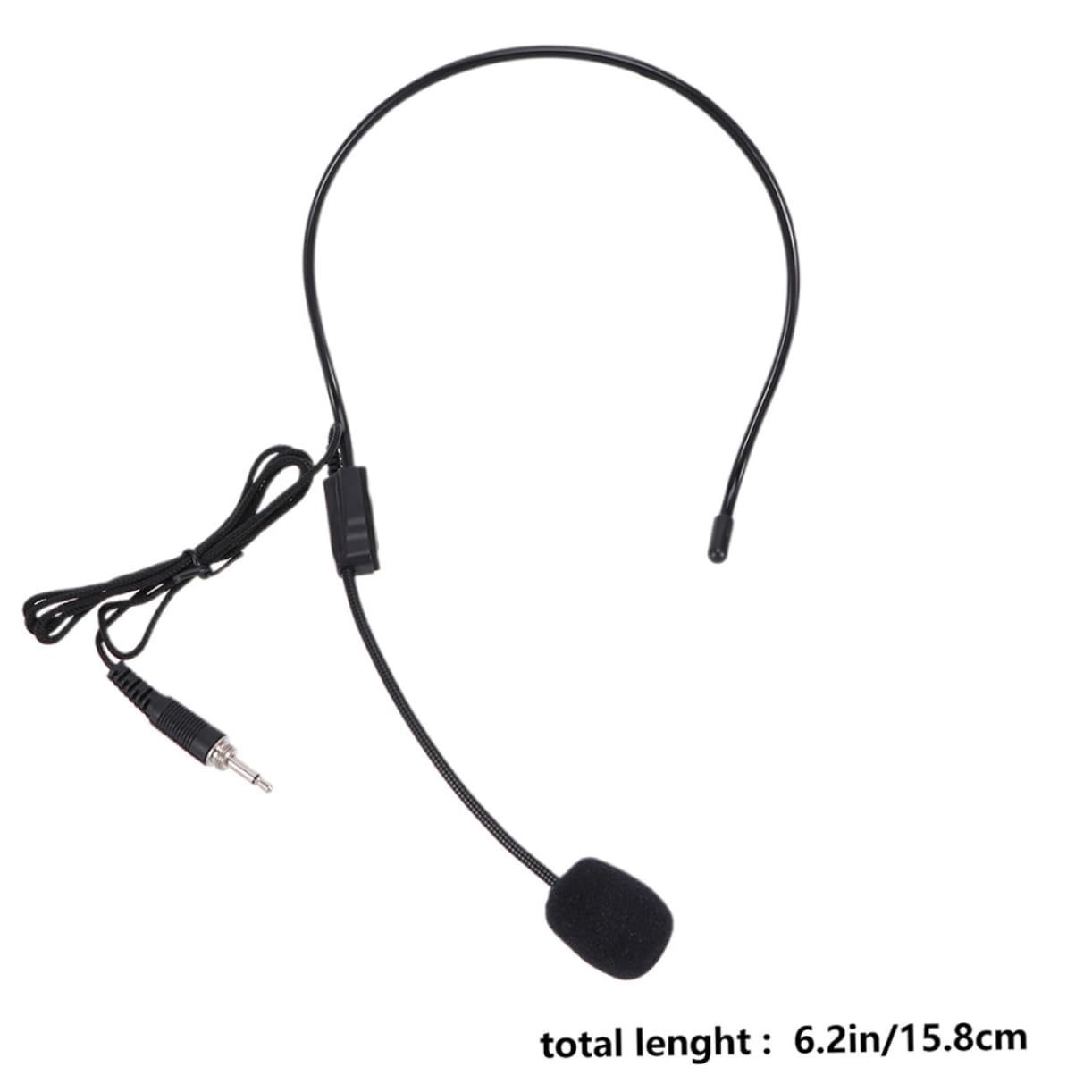 OFFSCH 4Pcs Condenser Earhook Microphone Headset for Voice Amplifier Sound Pickup Compatible with Segment Systems for Teaching Presentations