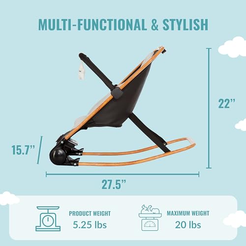 Dream On Me 380-BG Rock With Me 2-In-1 Baby Rocker And Stationary Seat thumb #2