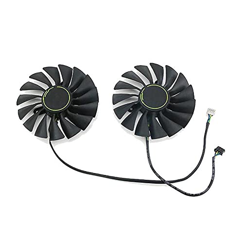 Rakstore PLA09215B12H �O���t�B�b�N�J�[�h ��p�t�@�� �K�p MSI �Ƃ̌݊��� RTX 2080 2080 Super 2080Ti Ventus �p �É��N�[���[�t�@��