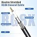 RFAdapter CB Antenna Cable, RG8x Coax Jumper, 6ft UHF Male to Male Low Loss CB Coaxial Cables, 50 Ohm for HAM Radio Antenna