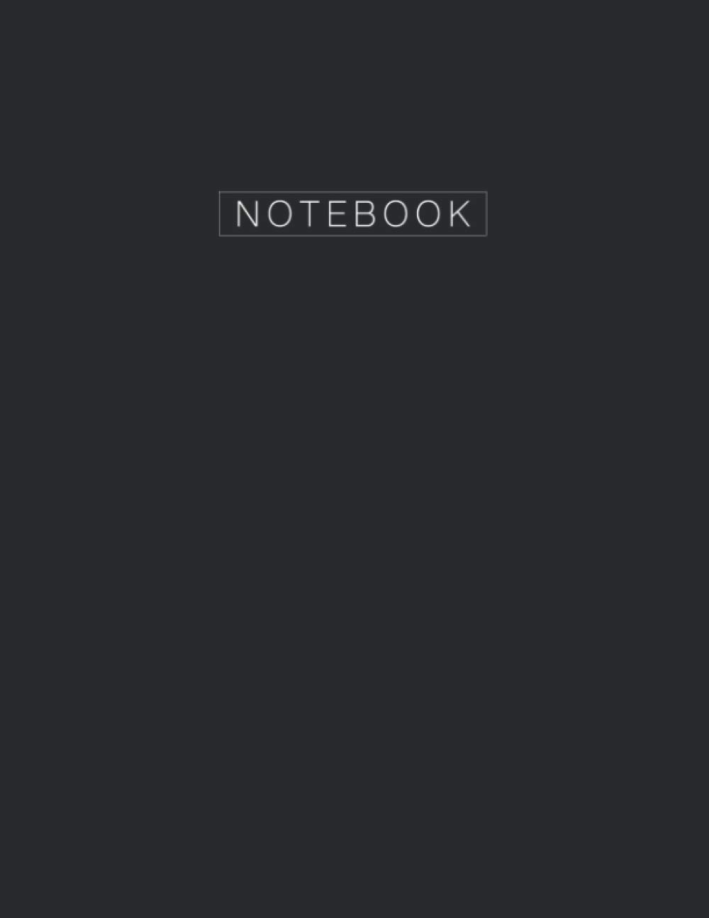 Notebook: Lined Notebook Journal | Black Notebook | 150 Pages (Large Size) | Wide Ruled Paper |