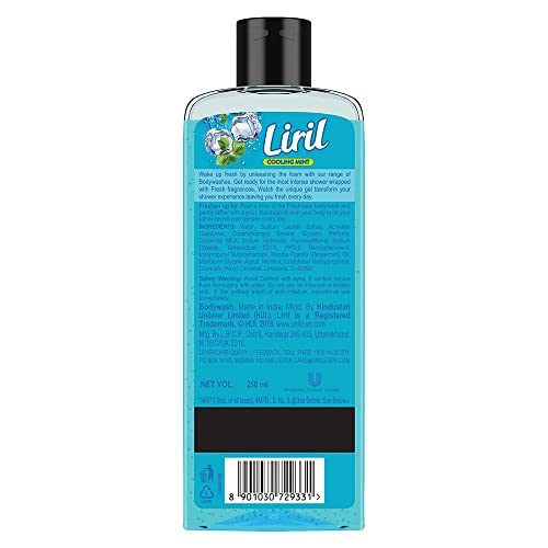 Image of Liril Lime & Tea Tree Oil Soap 125 g (Pack of 6) & Liril Cooling Mint Body Wash, 250 ml