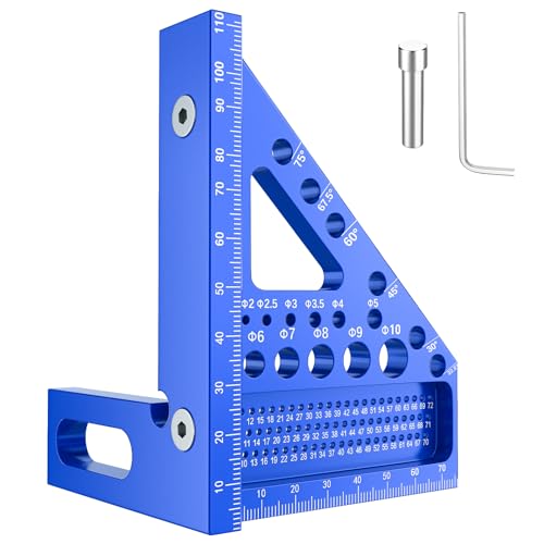 Ángulo de inglete 3D, transportador multifuncional para carpintería, 22,5 ° – 90°, herramienta de medición de diseño de alta precisión, ángulo de carpintero para carpinteros, ingenieros