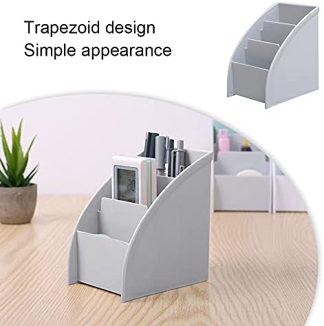 Desk Organizer Trapezoid Remote Control Holder Creative Tabletop Organizer for Study Office Living Room Dresser
