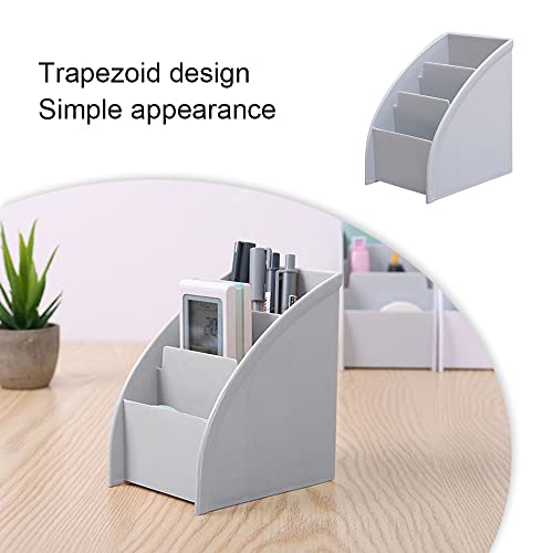 Desk Organizer Trapezoid Remote Control Holder Creative Tabletop Organizer for Study Office Living Room Dresser - Image 4