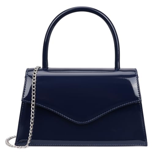 Image of Women's Evening Bag Bridal Party Clutch Purses Cocktail Prom Handbags with Patent Leather