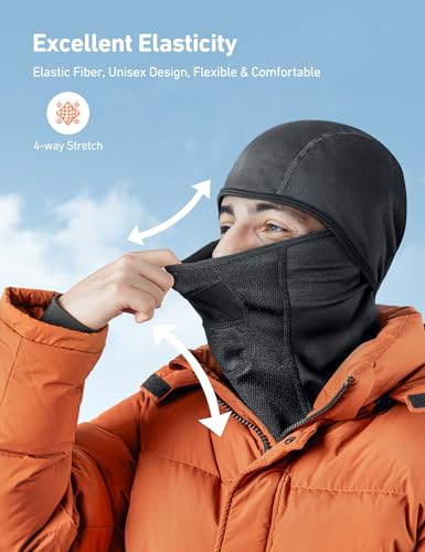 image for AstroAI Ski Mask Windproof Balaclava for Cold Weather, Winter Face Mas