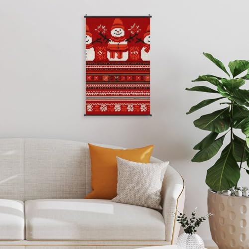 Cuadro de muñeco de nieve ideal como decoración navideña para regalar 7