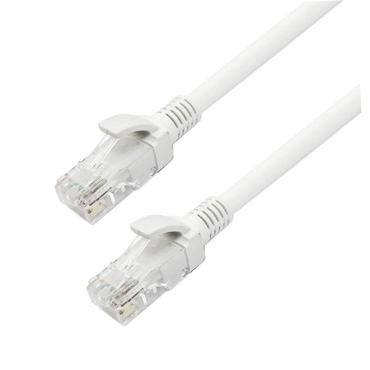 Câble Ethernet Cat6 Blanc 50 Mètres en Cuivre, Câble Réseau