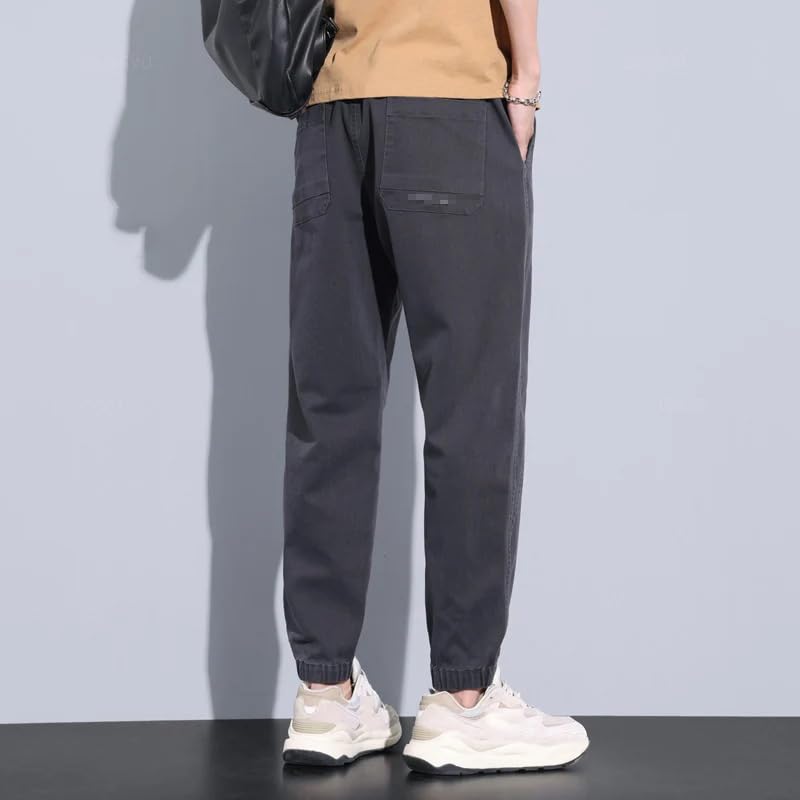 Spring Summer Jogger Pant Men Harajuku Cargo Jeans Casual Harem Denim Korean Hip Hop Sweatpants Male Trousers3